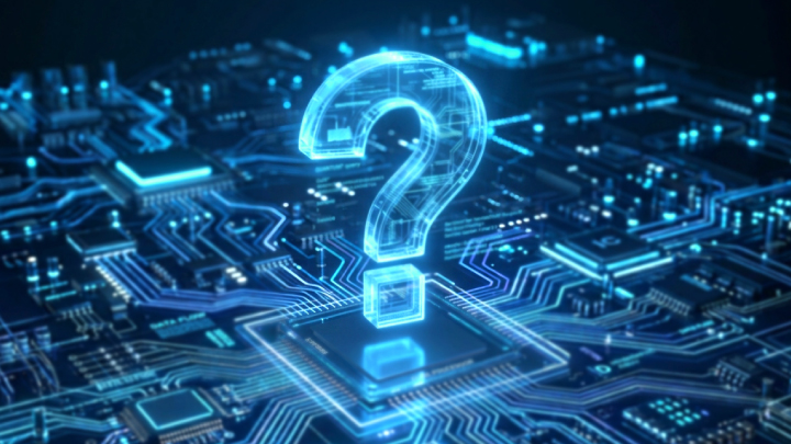 Digital question mark representing industrial product vulnerability assessment